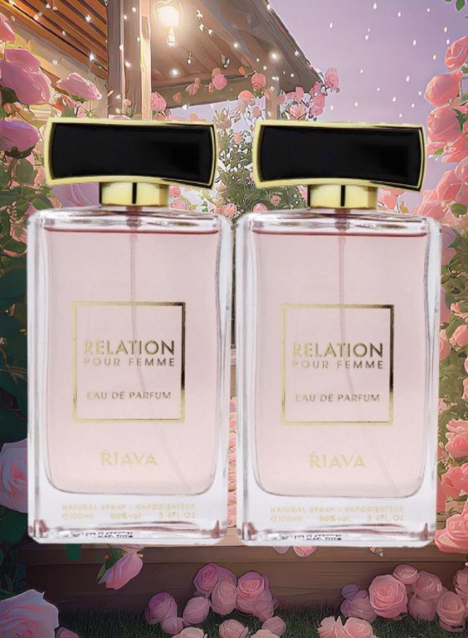 ريافا 2 قطع عطر ريليشن 100مل - Image 1